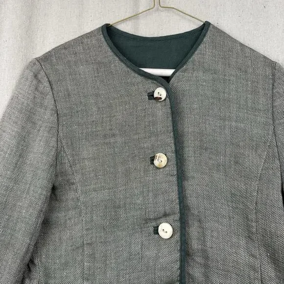 Vintage REHLI TRACHT Women's Linen Skirt Suit 80' Size Medium - Picture 4 of 16